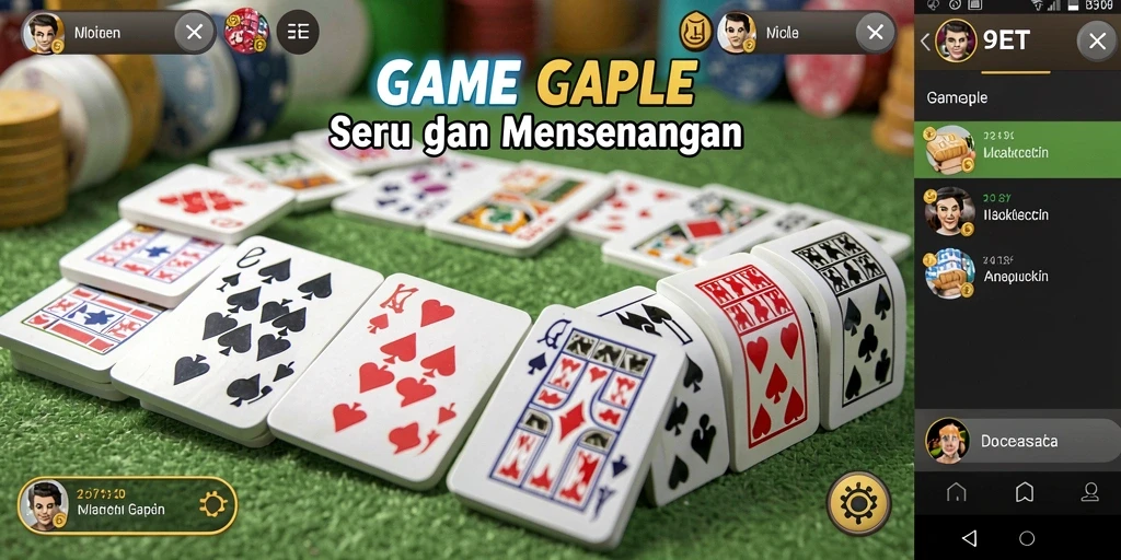 Screenshot gameplay seru dan interaktif dari 9ET.