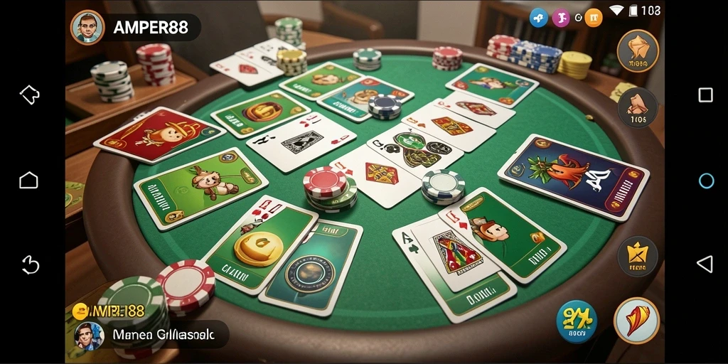 Tampilan gameplay AMPER88 yang seru dan interaktif.