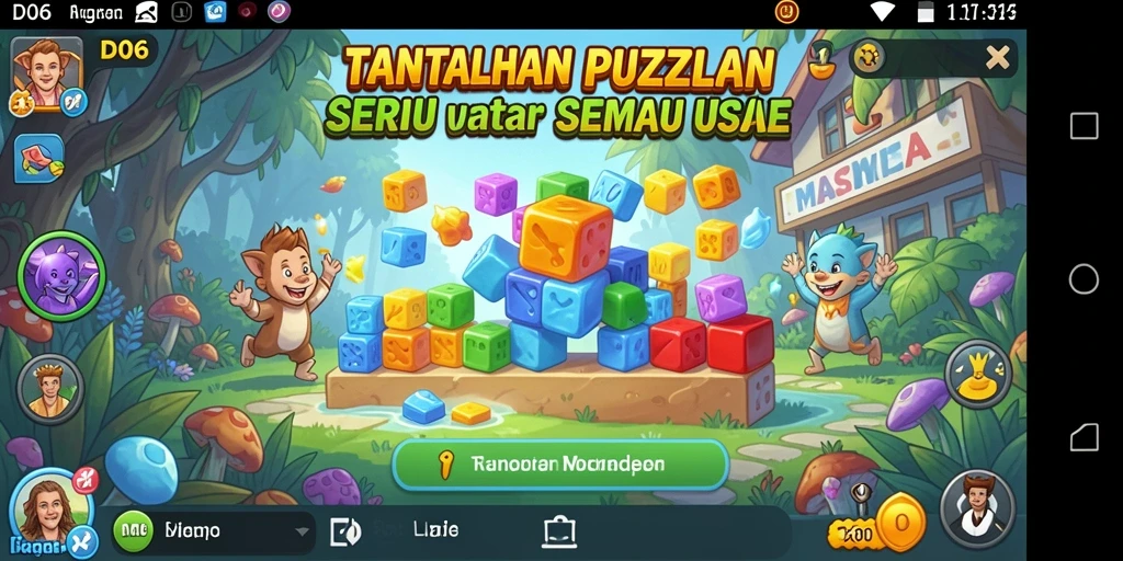 Gameplay D06 menampilkan berbagai tantangan puzzle yang menarik.