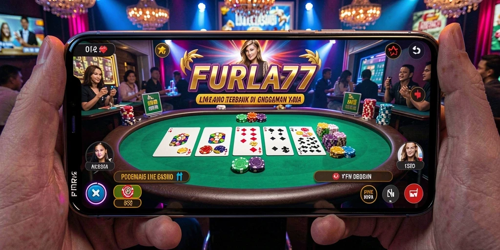 Tampilan gameplay seru dalam aplikasi FURLA77 Live Casino.