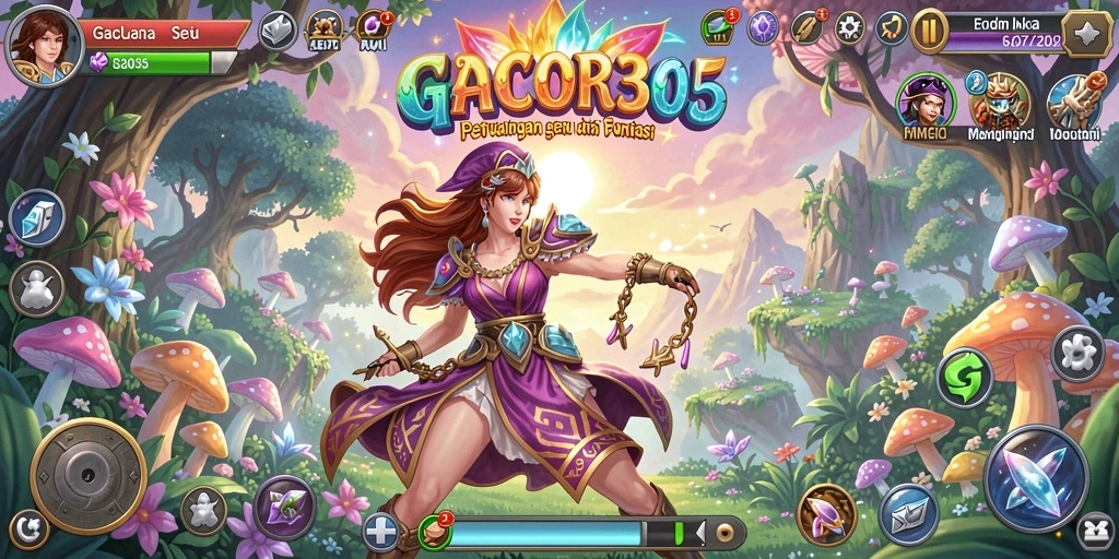 Screenshot utama GACOR305 yang menampilkan gameplay petualangan yang seru.