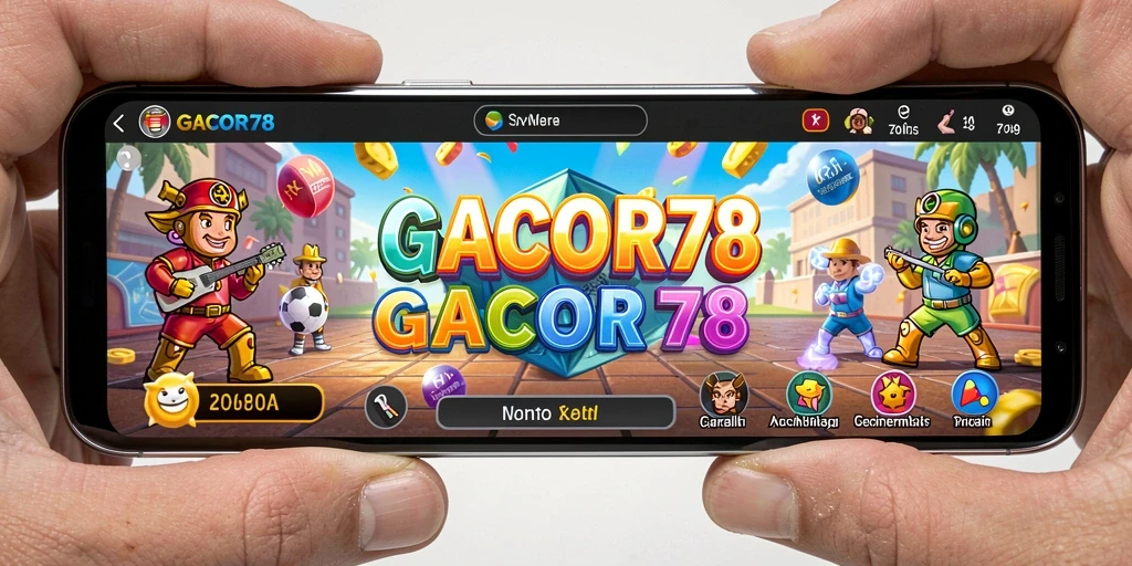 Tampilan gameplay menantang di GACOR78 dengan karakter menarik.