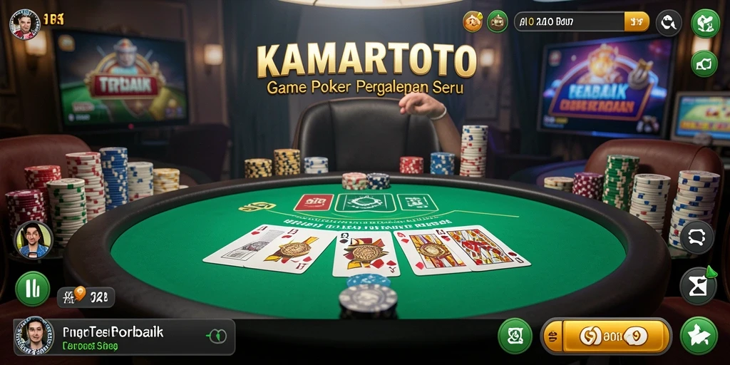 Screenshot gameplay KAMARTOTO yang menampilkan aksi seru poker.