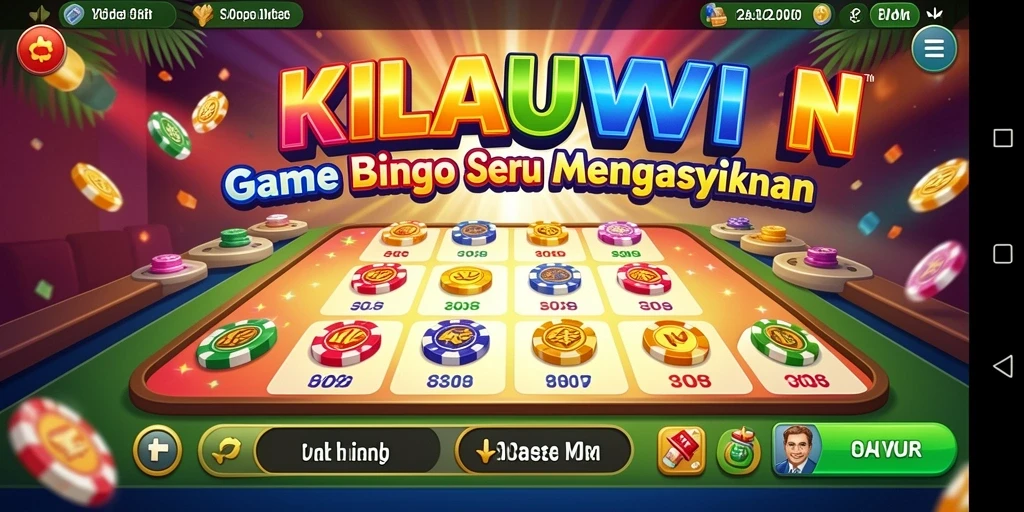 Tampilan gameplay Bingo yang seru di KILAUWIN.