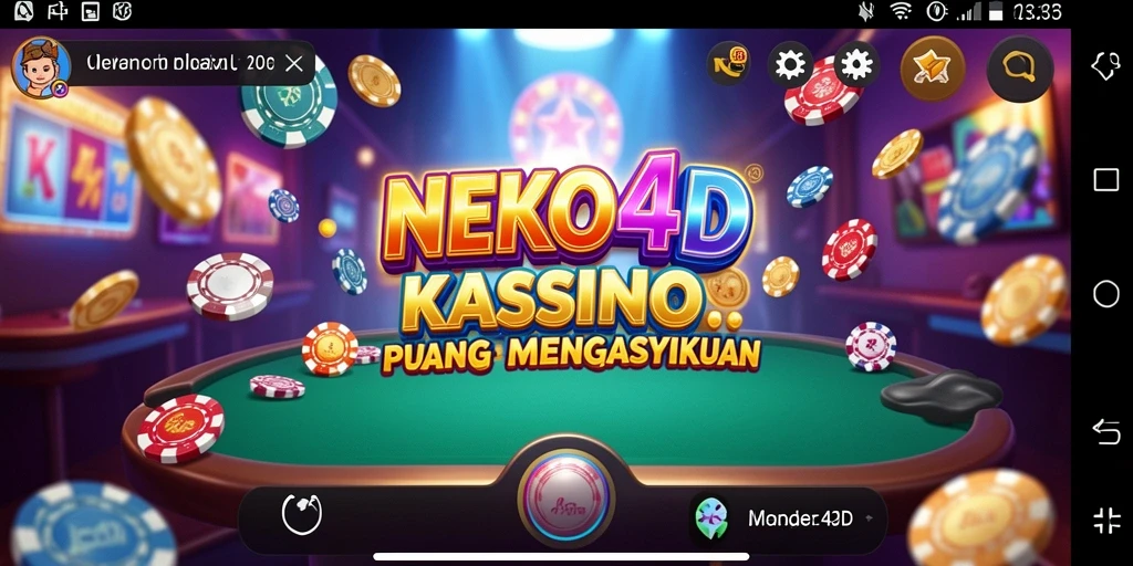 Screenshot gameplay kasino NEKO4D dengan grafik menawan.