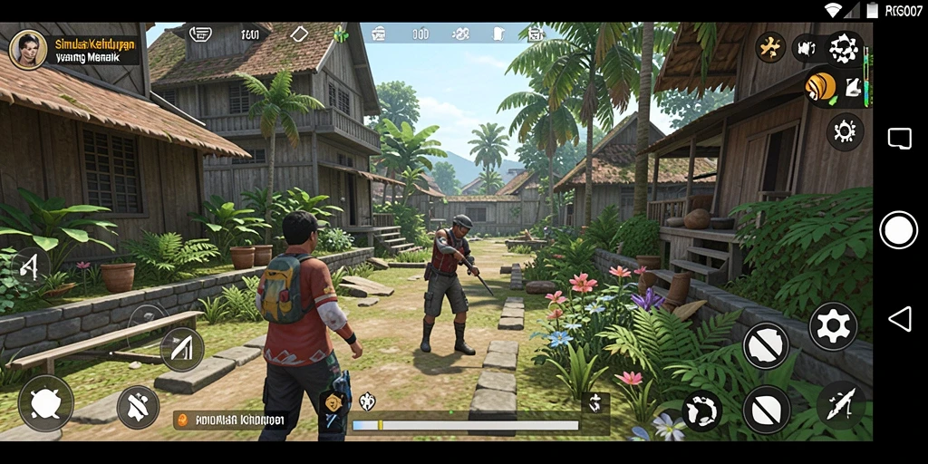 Tangkapan layar PRG007 menunjukkan gameplay simulasi yang menarik dan interaktif.