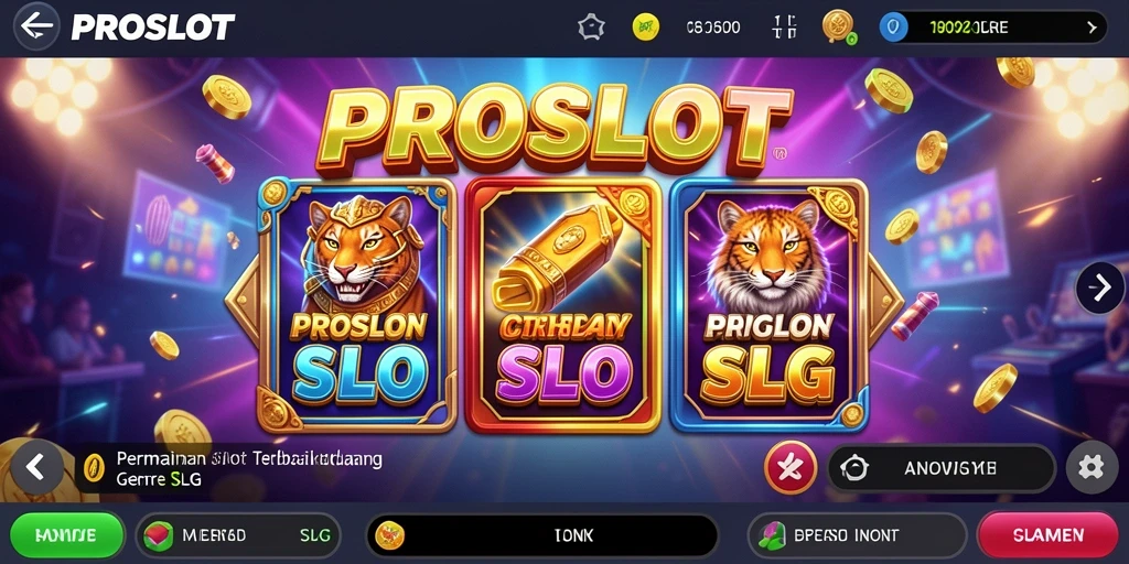 Tampilan gameplay menarik dari PROSLOT yang seru dan interaktif.