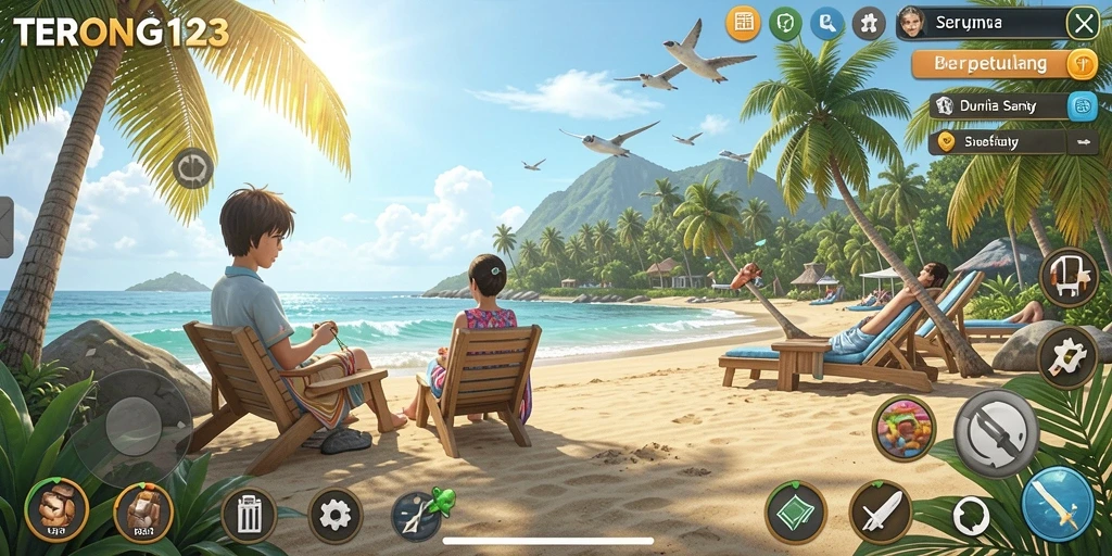 Tampilan gameplay menarik dan interaktif dalam TERONG123.