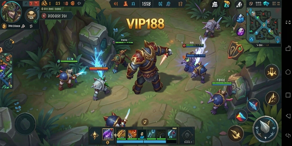 Screenshot utama VIP188 menampilkan aksi seru dalam pertarungan MMORPG.