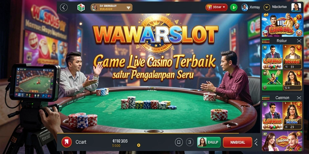 Tampilan live dealer yang menakjubkan dalam WAWARSLOT.